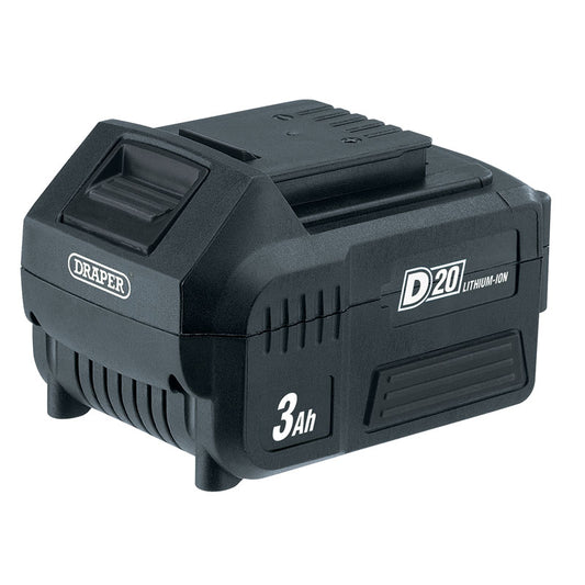 Draper D20 20V Li-ion Battery, 3.0Ah DRA-00649