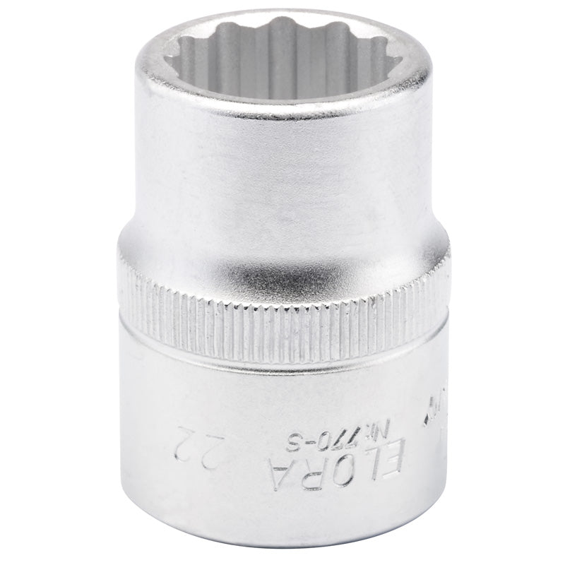Elora Bi-Hexagon Socket, 3/4" Sq. Dr., 22mm DRA-00707