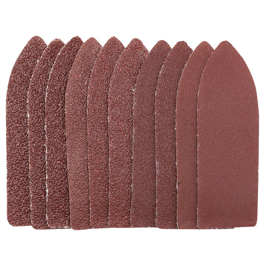 Draper Assorted Grit Hook and Loop Finger Sheets, 67 x 67 x 22mm (Pack of 10) DRA-02930
