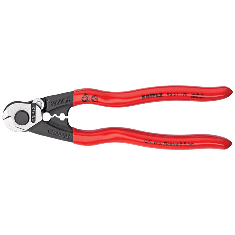 Knipex Forged Wire Rope Cutters, 190mm DRA-03047