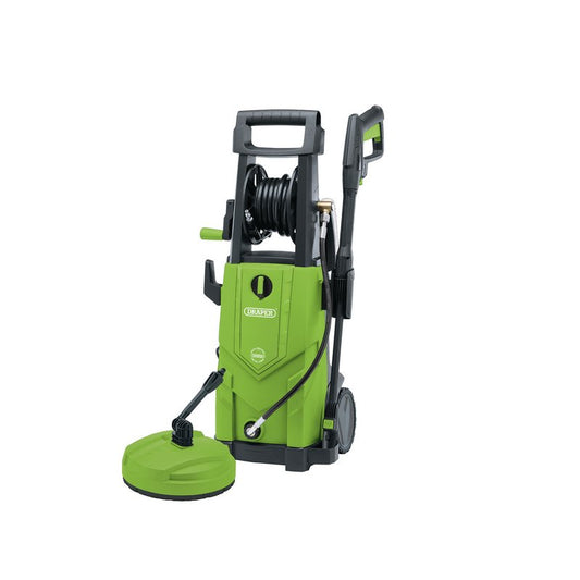 Draper 230V Pressure Washer, 2,200W, 165Bar, Green DRA-03095