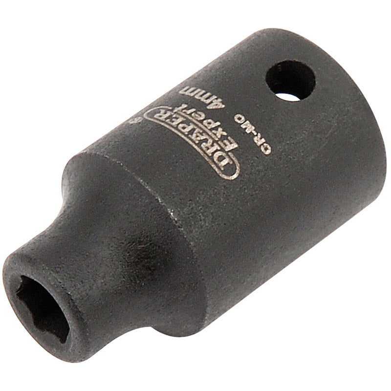 Draper HI-TORQ® ; Expert 6 Point Impact Socket, 1/4" Sq. Dr., 4mm DRA-05000