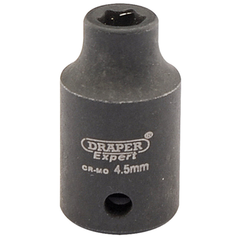 Draper Expert HI-TORQ® ; 6 Point Impact Socket, 1/4" Sq. Dr., 4.5mm DRA-05003