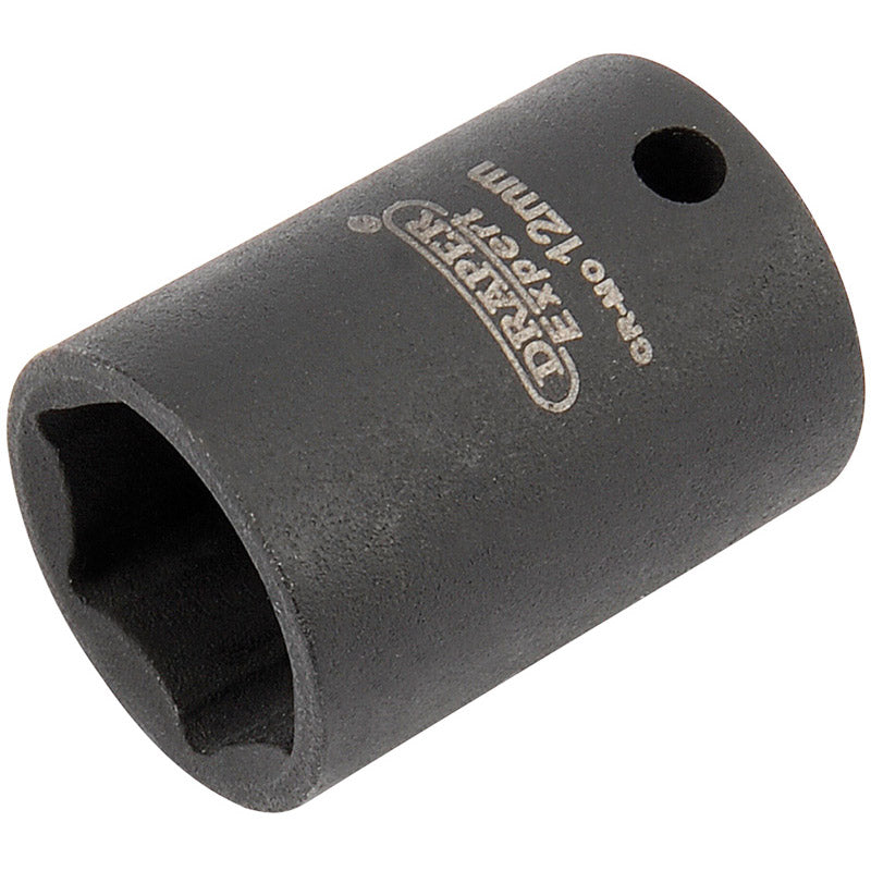 Draper Expert HI-TORQ® ; 6 Point Impact Socket, 1/4" Sq. Dr., 12mm DRA-05022