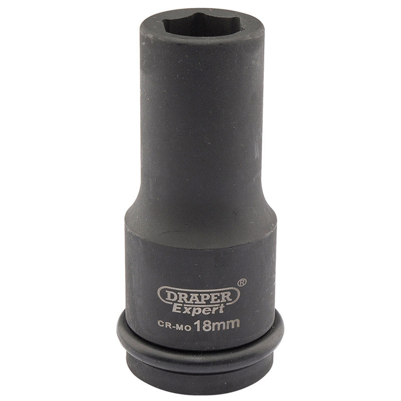 Draper Expert HI-TORQ® ; 6 Point Deep Impact Socket, 3/4" Sq. Dr., 18mm DRA-05050