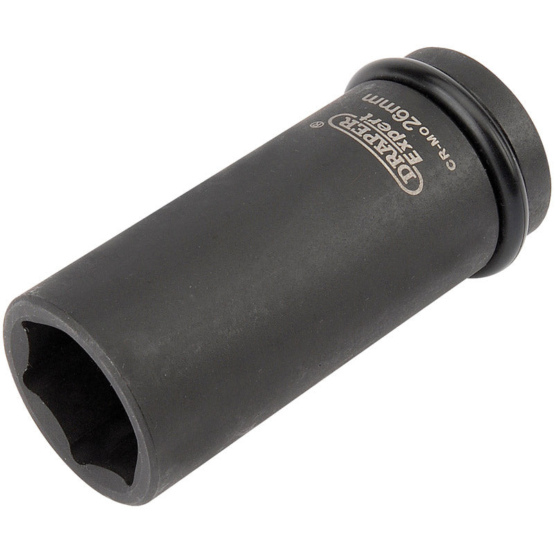 Draper Expert HI-TORQ® ; 6 Point Deep Impact Socket, 3/4" Sq. Dr., 26mm DRA-05058