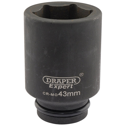 Draper Expert HI-TORQ® ; 6 Point Deep Impact Socket, 3/4" Sq. Dr., 43mm DRA-05074
