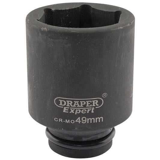Draper Expert HI-TORQ® ; 6 Point Deep Impact Socket, 3/4" Sq. Dr., 49mm DRA-05080