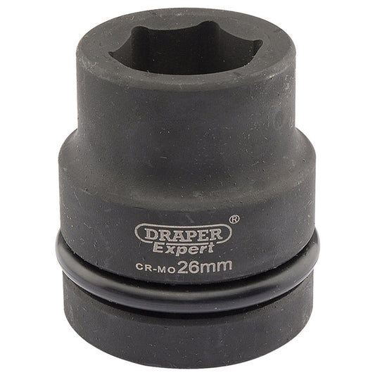 Draper Expert HI-TORQ® ; 6 Point Impact Socket, 1" Sq. Dr., 26mm DRA-05107