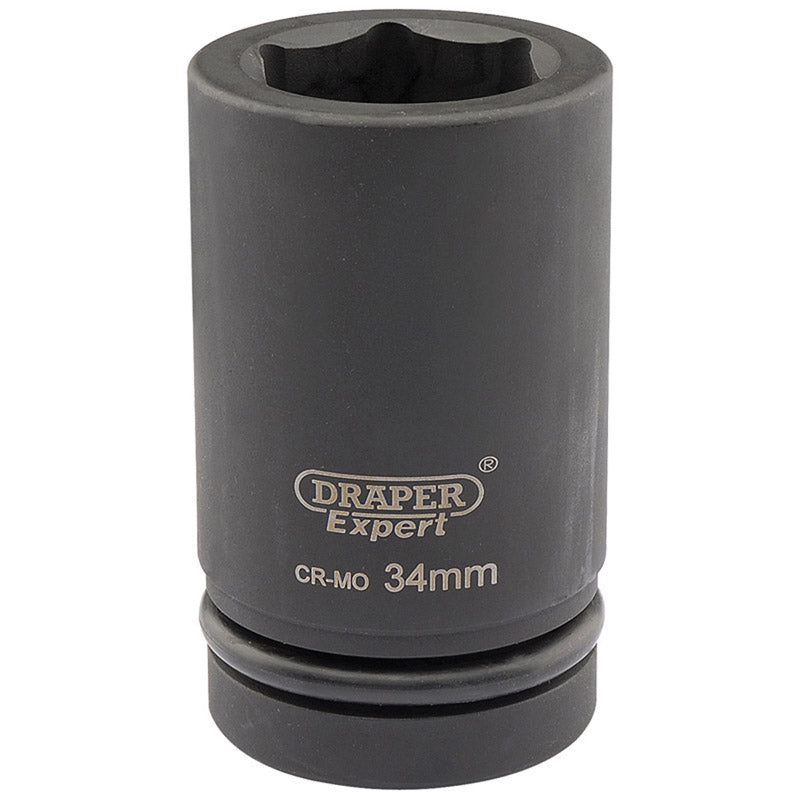 Draper Expert HI-TORQ® ; 6 Point Deep Impact Socket, 1" Sq. Dr., 34mm DRA-05148