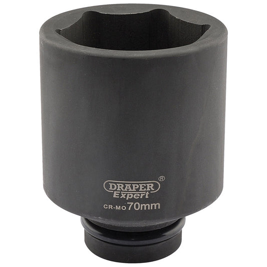 Draper Expert HI-TORQ® ; 6 Point Deep Impact Socket, 1" Sq. Dr., 70mm DRA-05159
