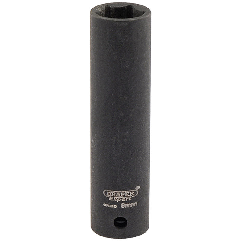 Draper Expert HI-TORQ® ; 6 Point Deep Impact Socket, 1/4" Sq. Dr., 9mm DRA-05187