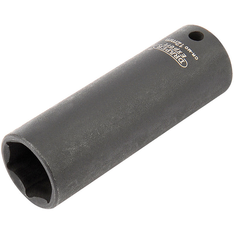 Draper Expert HI-TORQ® ; 6 Point Deep Impact Socket, 1/4" Sq. Dr., 12mm DRA-05190