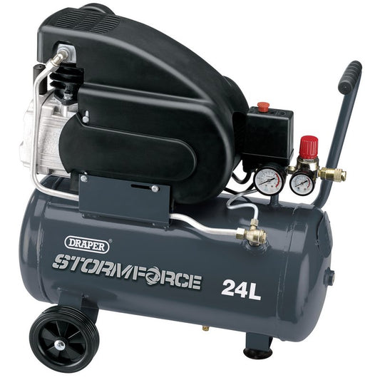 Draper 24L 230V 2hp Air Compressor DRA-05226