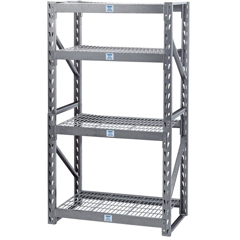 Draper Expert Heavy Duty Steel 4 Shelving Unit, 1040 x 610 x 1830mm DRA-05230