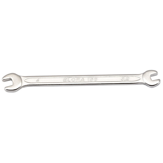 Elora Midget Metric Double Open End Spanner, 3.2 x 4mm DRA-05327