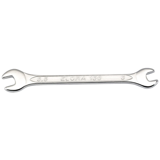 Elora Midget Metric Double Open End Spanner, 5 x 5.5mm DRA-05369