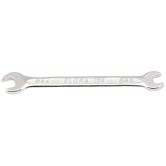 Elora Midget Metric Double Open End Spanner, 4 x 6mm DRA-05377