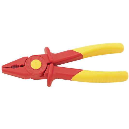 Knipex Fully Insulated 'S' Range Soft Grip Flat Nose Pliers, 180mm DRA-06082