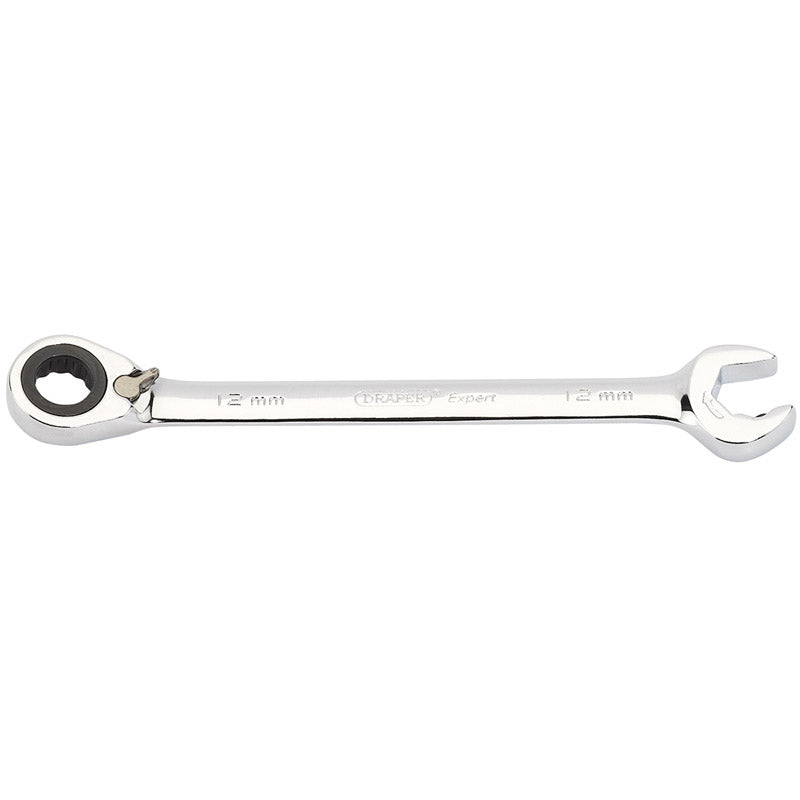 Draper Expert 12mm Draper Expert Hi-Torq® ; Metric Reversible Double Ratcheting Combination Spanner DRA-06843