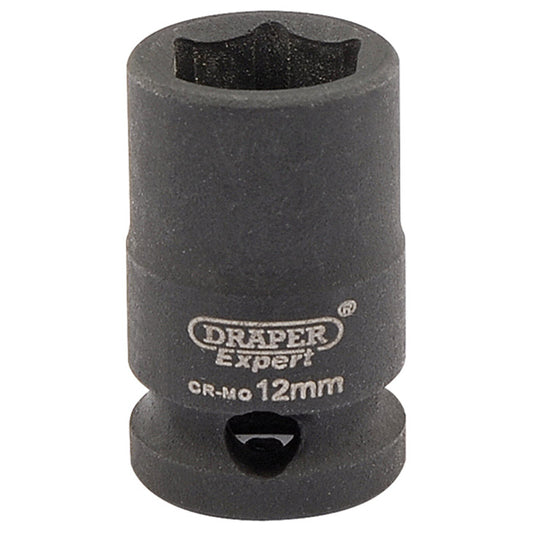 Draper Expert HI-TORQ® ; 6 Point Impact Socket, 3/8" Sq. Dr., 12mm DRA-06871