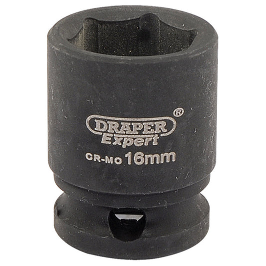 Draper Expert HI-TORQ® ; 6 Point Impact Socket, 3/8" Sq. Dr., 16mm DRA-06876