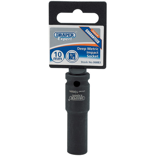 Draper Expert HI-TORQ® ; 6 Point Deep Impact Socket, 3/8" Sq. Dr., 10mm DRA-06883