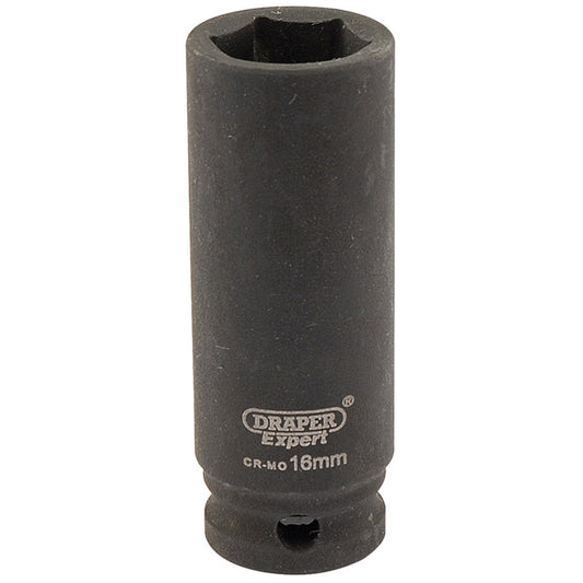 Draper Expert HI-TORQ® ; 6 Point Deep Impact Socket, 3/8" Sq. Dr., 16mm DRA-06889