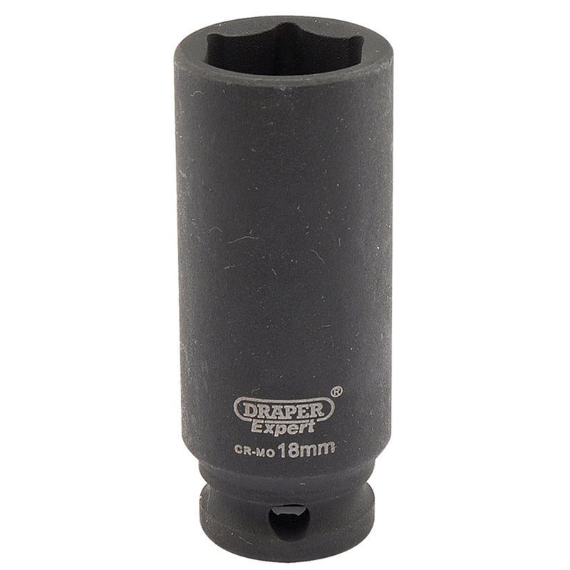 Draper Expert HI-TORQ® ; 6 Point Deep Impact Socket, 3/8" Sq. Dr., 18mm DRA-06891