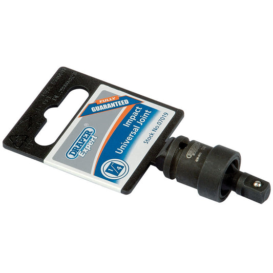 Draper Expert Impact Universal Joint, 1/4" Sq. Dr. DRA-07019