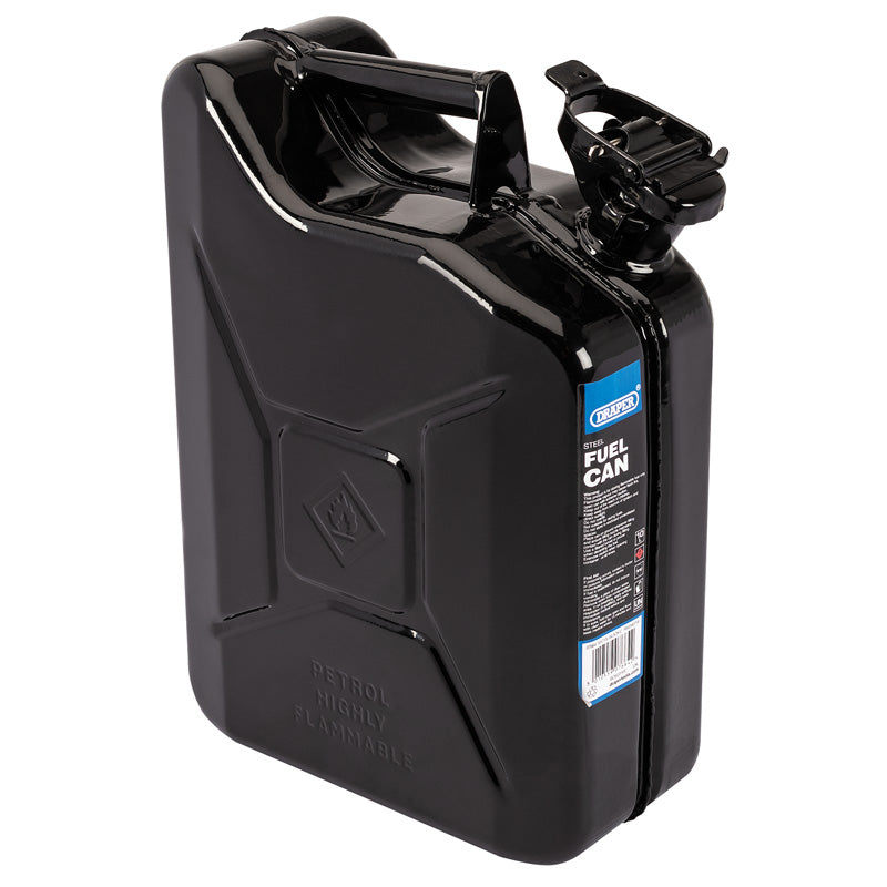 Draper Steel Fuel Can, 10L, Black DRA-07664