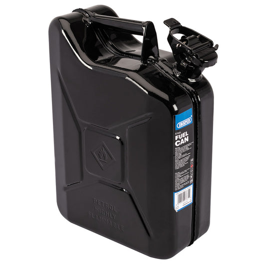 Draper Steel Fuel Can, 10L, Black DRA-07664