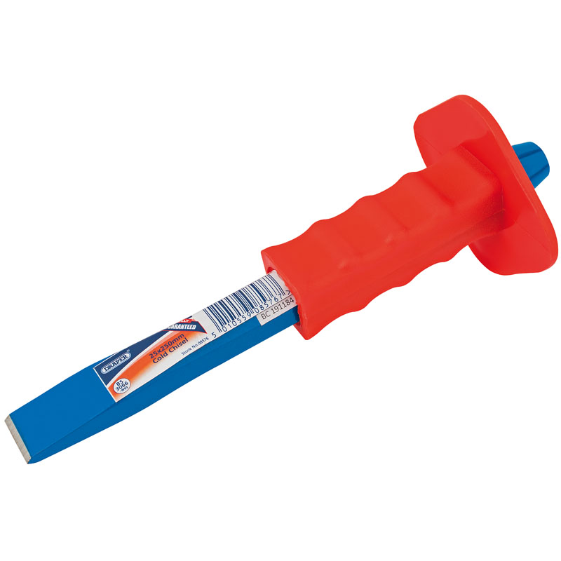 Draper Octagonal Shank Cold Chisel with Hand Guard, 25 x 250mm (Sold Loose) DRA-08576