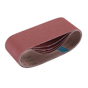 Draper Cloth Sanding Belt, 75 x 457mm, 120 Grit (Pack of 5) DRA-09235