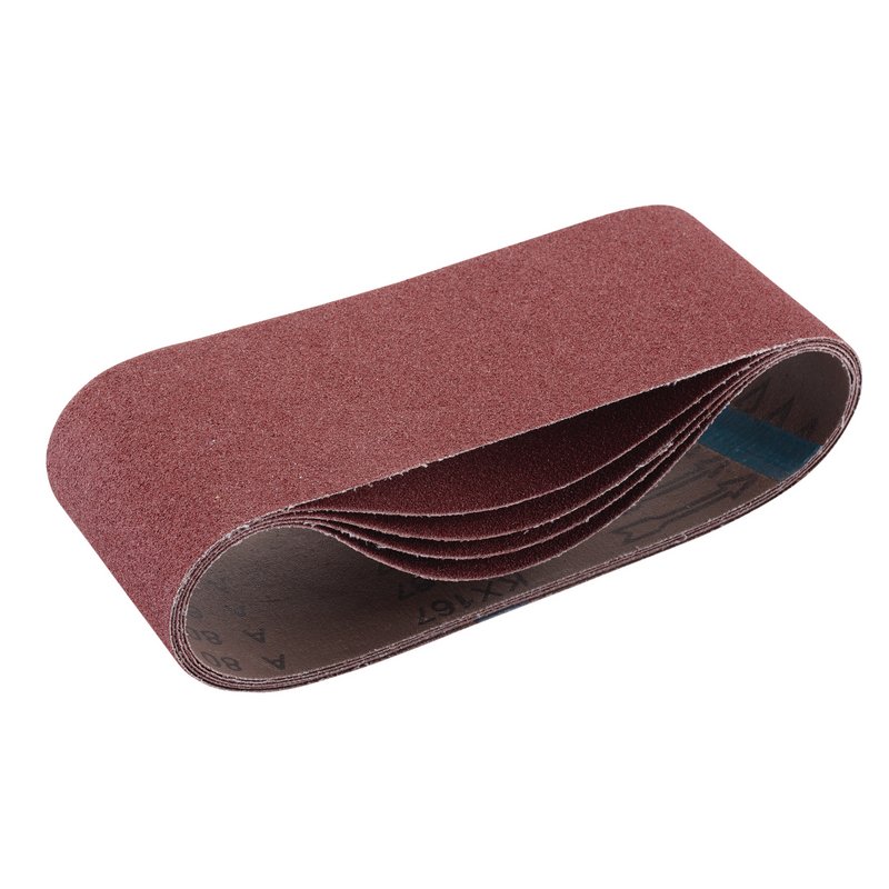 Draper Cloth Sanding Belt, 100 x 610mm, 80 Grit (Pack of 5) DRA-09248