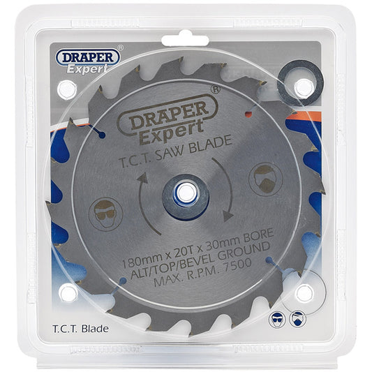 Draper Expert TCT Saw Blade, 180 x 30mm, 20T DRA-09467