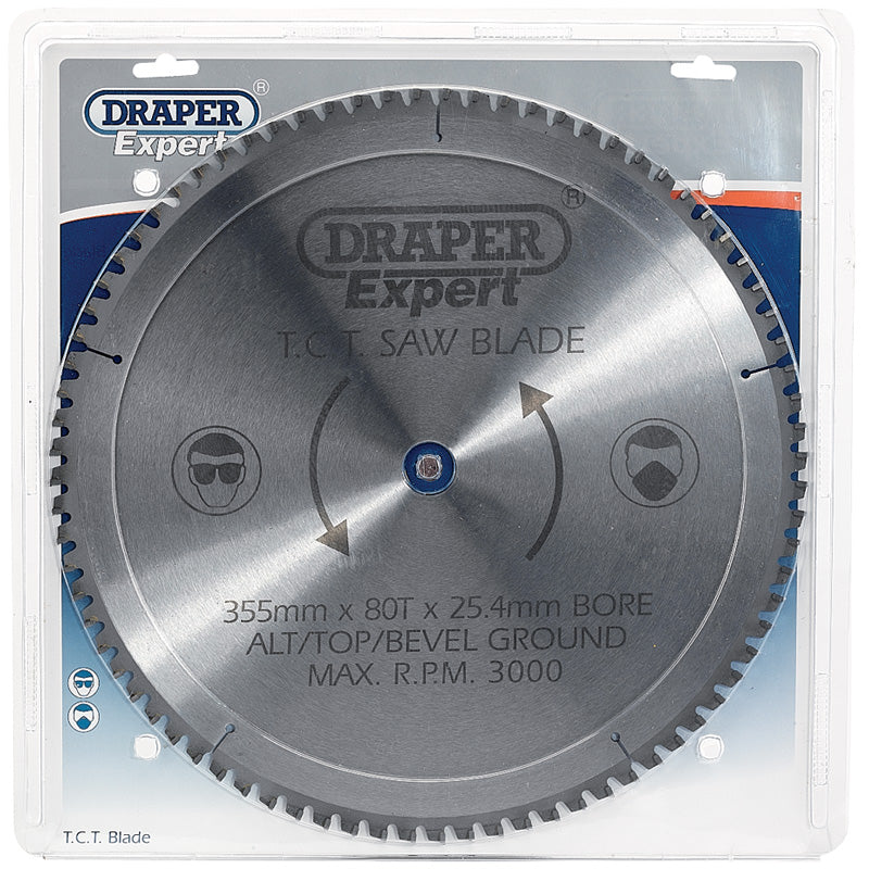 Draper Expert TCT Saw Blade, 355 x 25.4mm, 80T DRA-09499