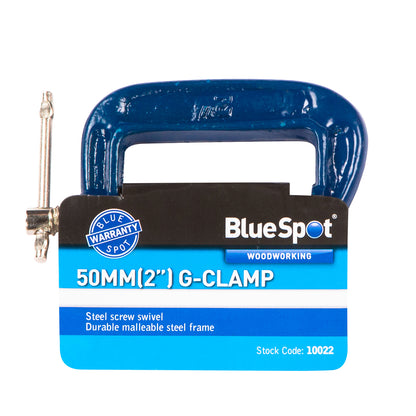 BlueSpot 50mm (2") Fine Thread G-Clamp 10022
