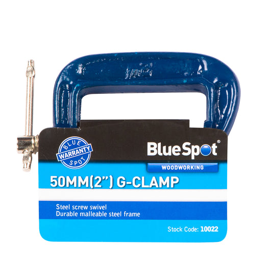 BlueSpot 50mm (2") Fine Thread G-Clamp 10022
