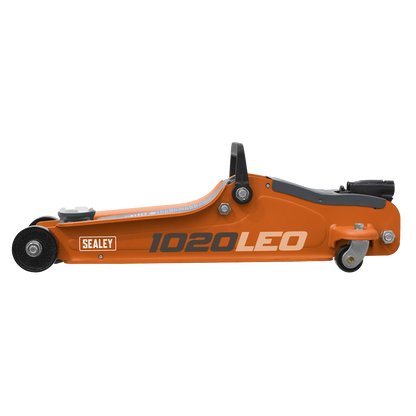 Sealey 2tonne Low Entry Short Chassis Trolley Jack - Orange 1020LEO