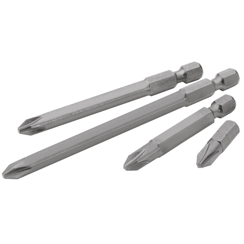 Draper No.1 1/4" Hex Cross Slot Insert Bit 50mm Long x 2 DRA-10495