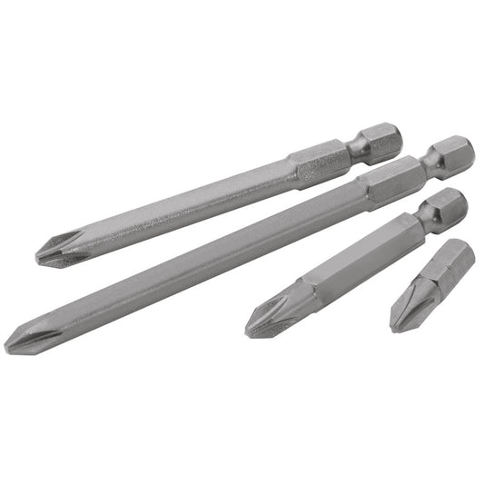 Draper No.1 1/4" Hex Cross Slot Insert Bit 50mm Long x 2 DRA-10495