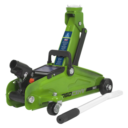 Sealey 2tonne Short Chassis Trolley Jack - Hi-Vis 1050CXHV