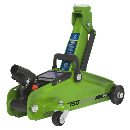 Sealey 2tonne Short Chassis Trolley Jack - Hi-Vis 1050CXHV