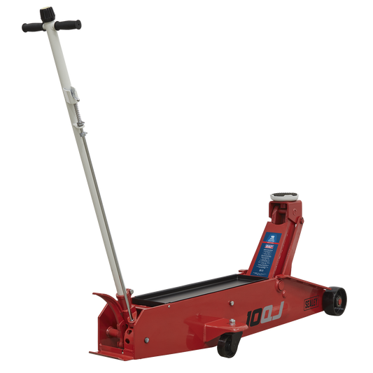 Sealey 10tonne Long Reach Trolley Jack 10QJ
