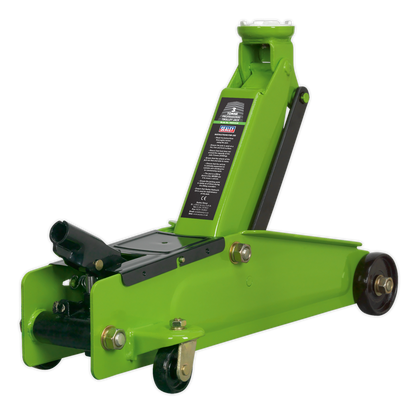 Sealey 3tonne Long Chassis Heavy-Duty Trolley Jack - Hi-Vis 1153CXHV
