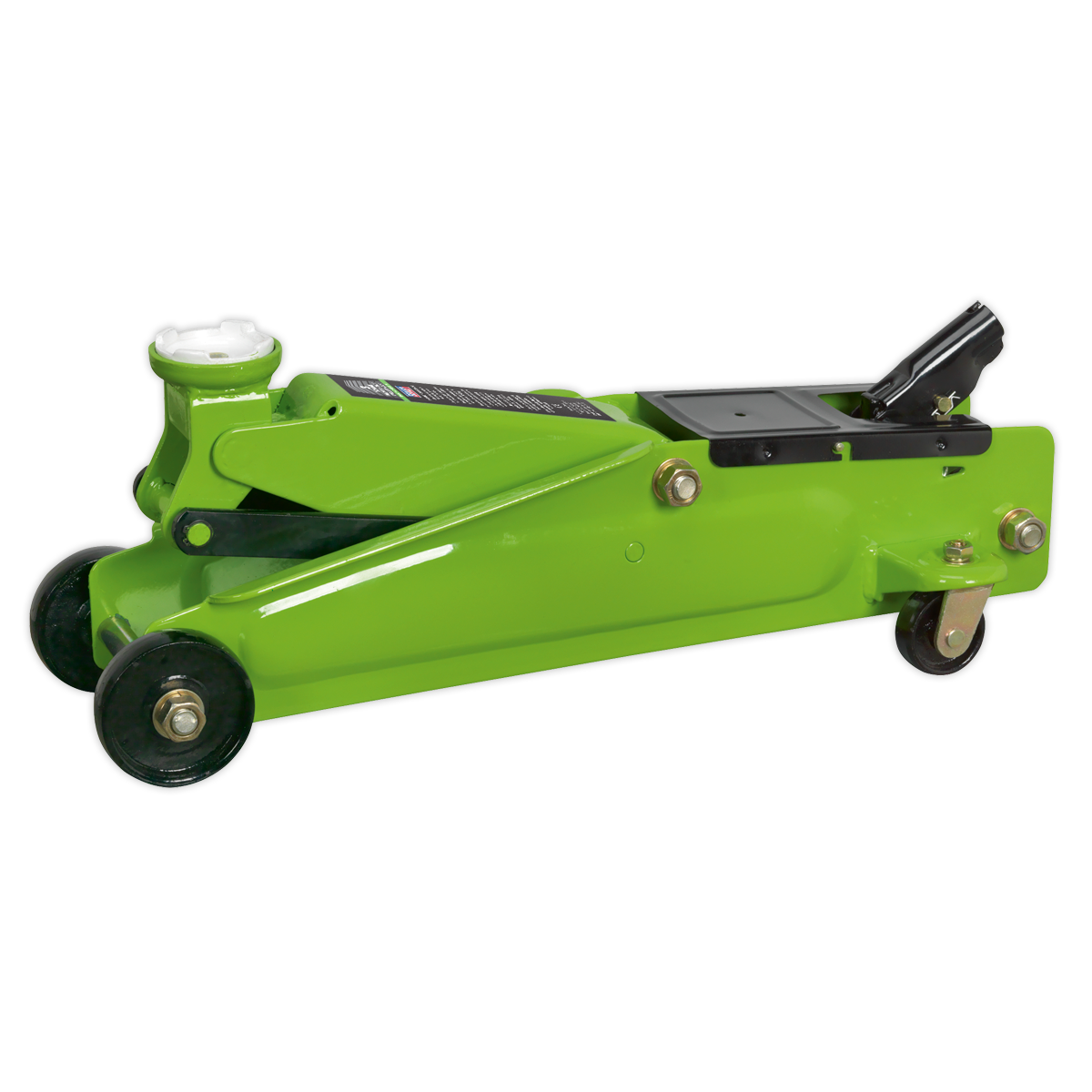 Sealey 3tonne Long Chassis Heavy-Duty Trolley Jack - Hi-Vis 1153CXHV