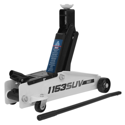 Sealey 3tonne Long Chassis High Lift SUV Trolley Jack 1153SUV