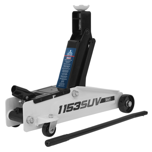 Sealey 3tonne Long Chassis High Lift SUV Trolley Jack 1153SUV