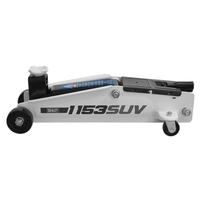 Sealey 3tonne Long Chassis High Lift SUV Trolley Jack 1153SUV